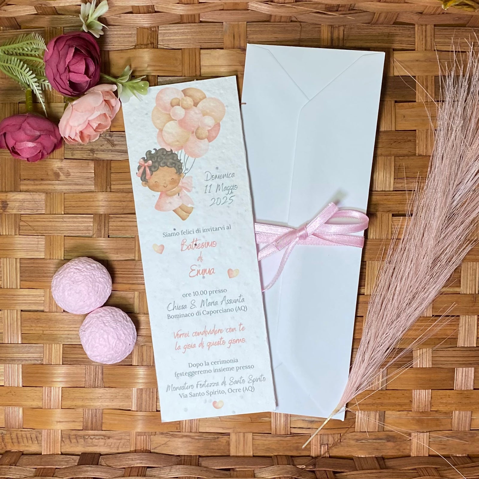 Invito Battesimo Bimba