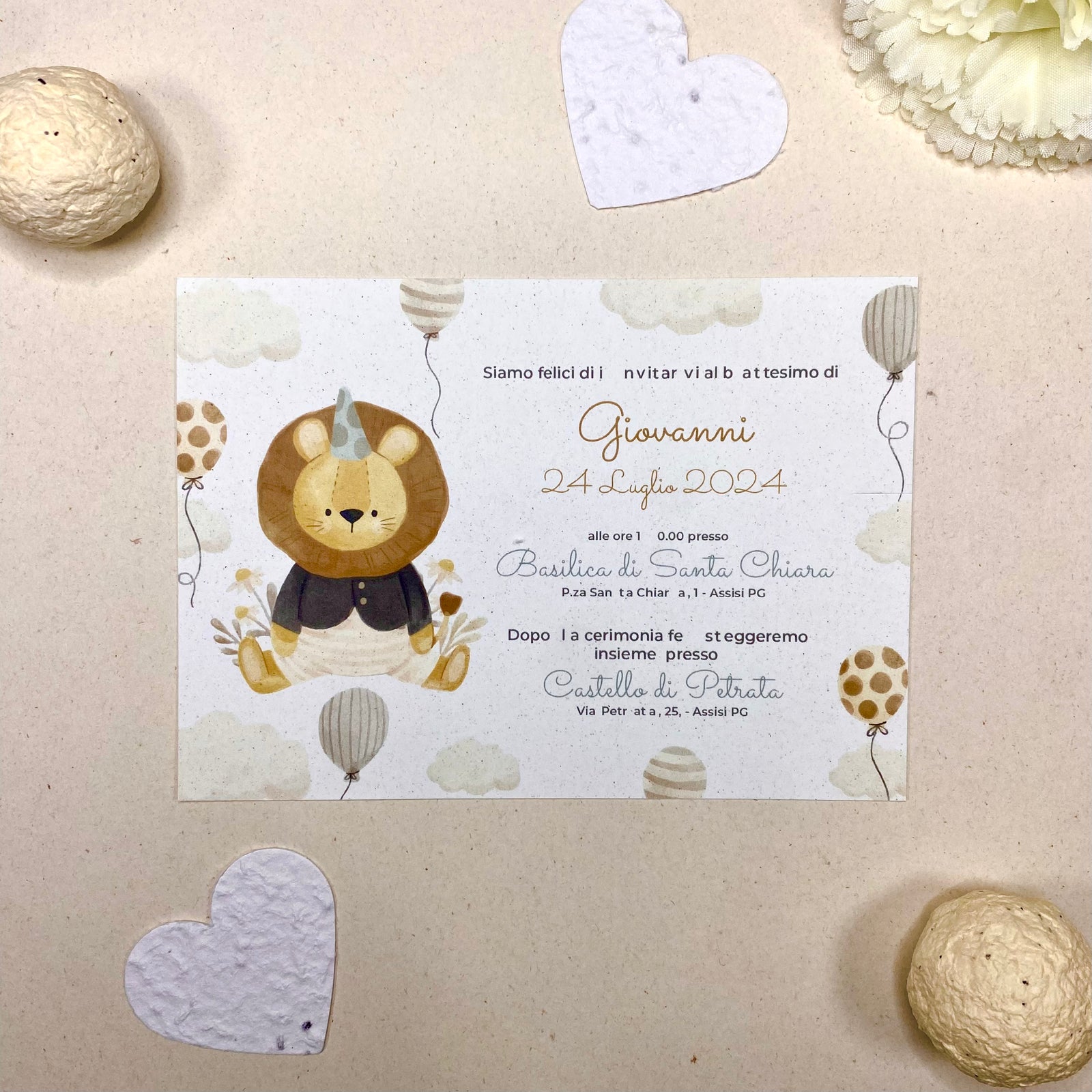 Invito Battesimo Animaletto