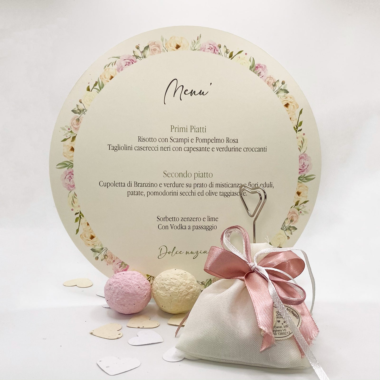 Menù Circolare Coordinato in carta ecologica