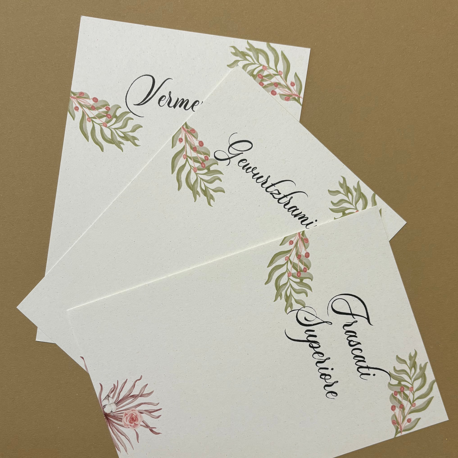 Tableau de Mariage coordinato da compilare