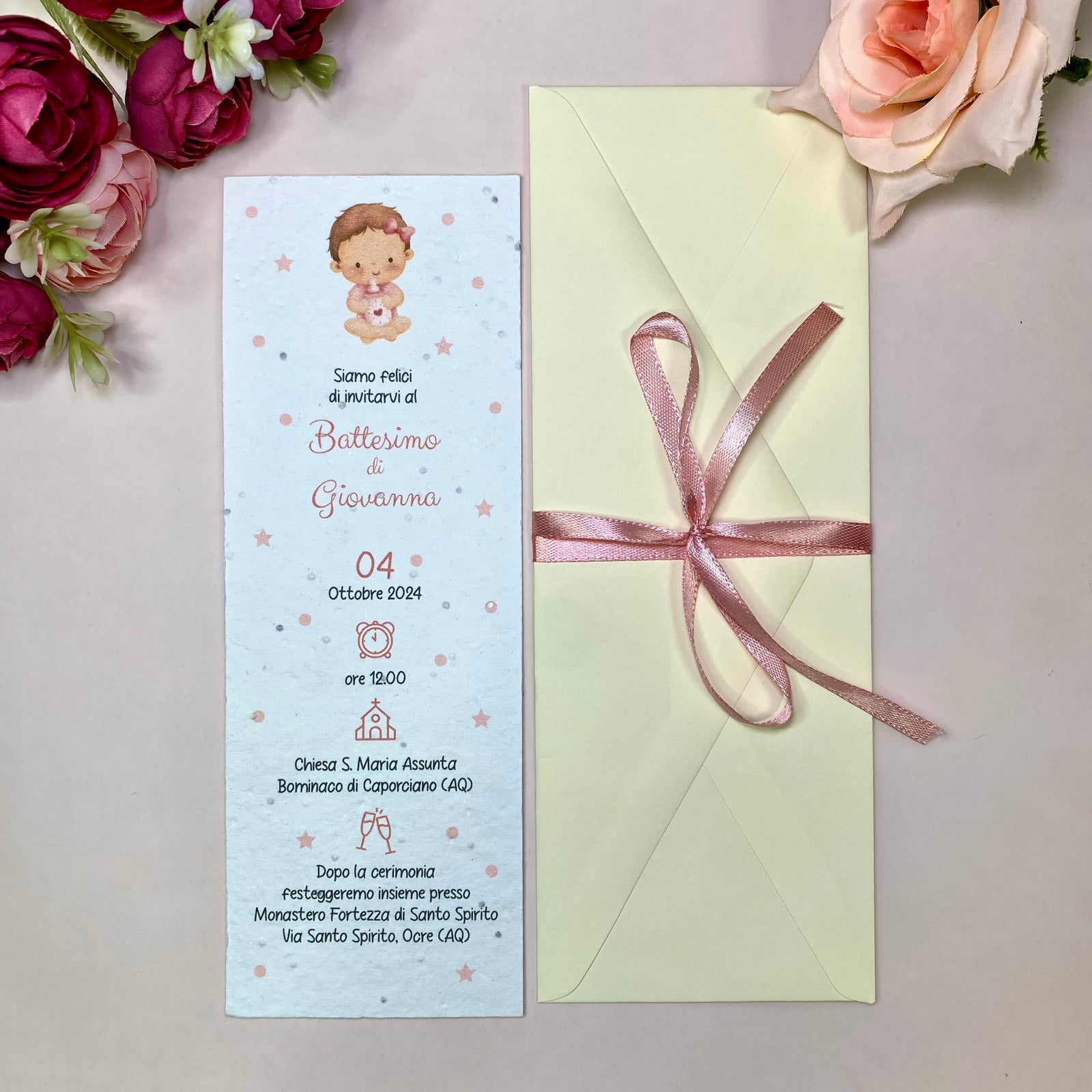 Invito Battesimo Bimba
