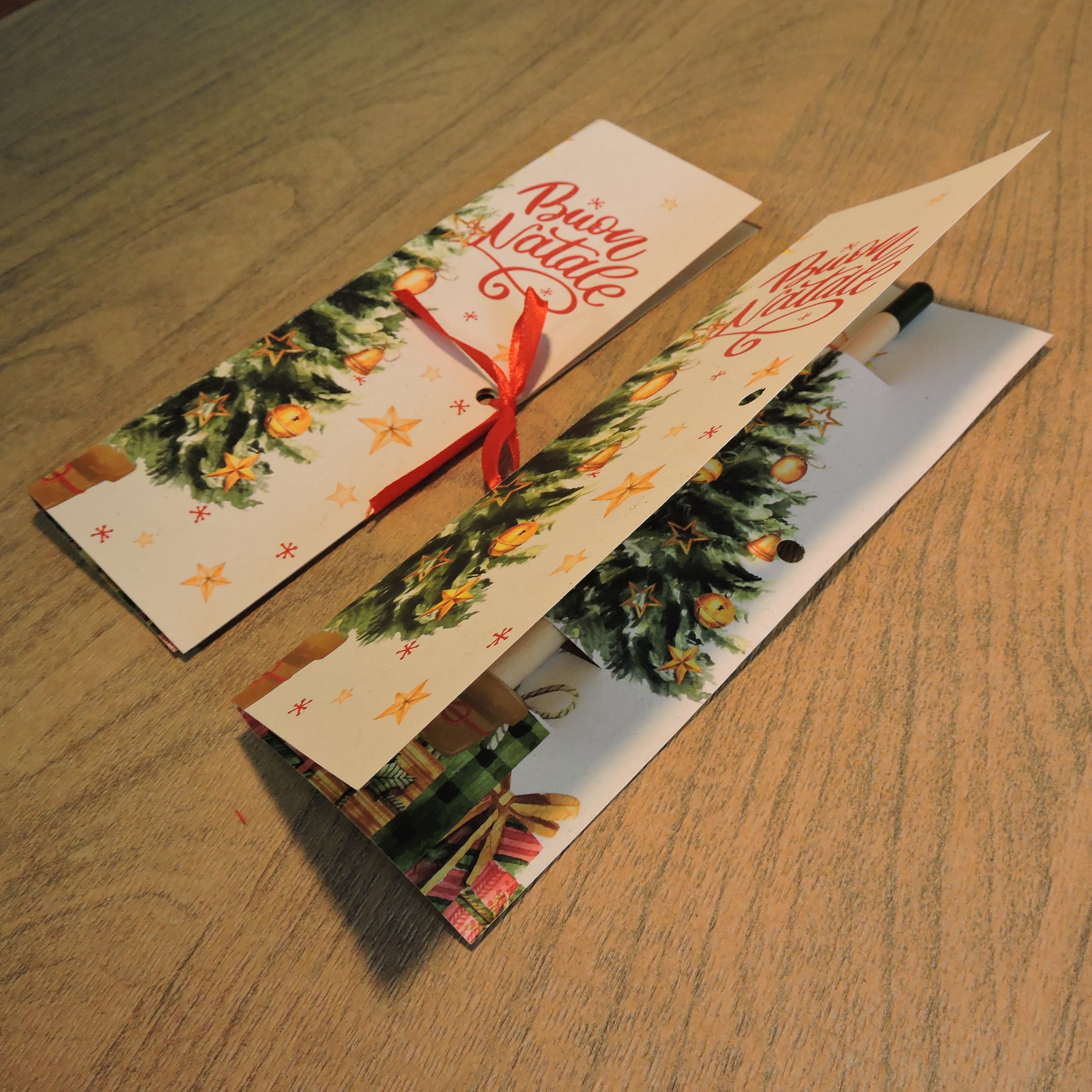 Set da 3 Matite piantabili con cartoncino personalizzato per regalo maestra  o maestro regalo di natale