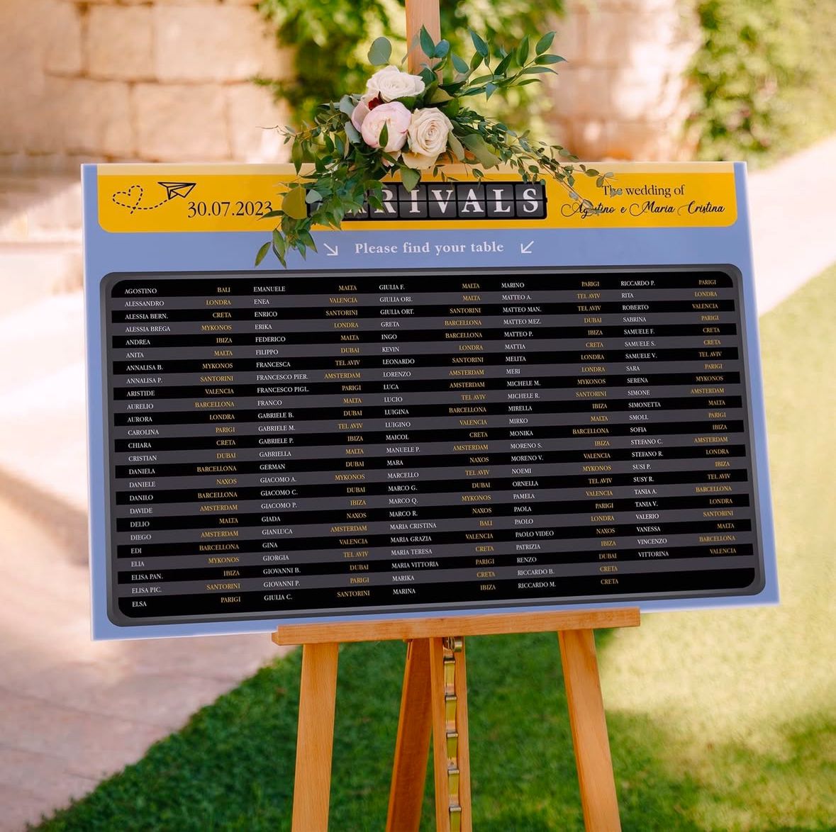 Tableau de Mariage Grande