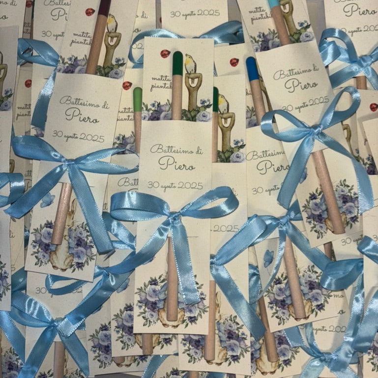 Matite Piantabili colorate Battesimo