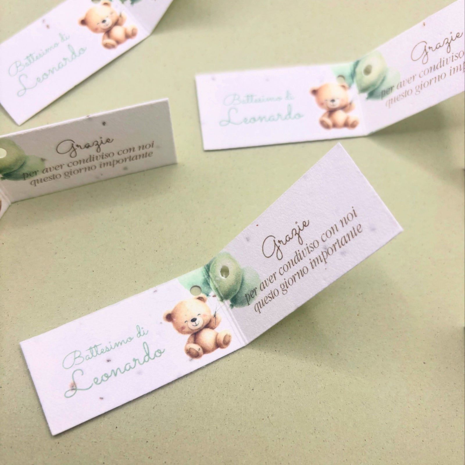 Bigliettino bomboniera Battesimo