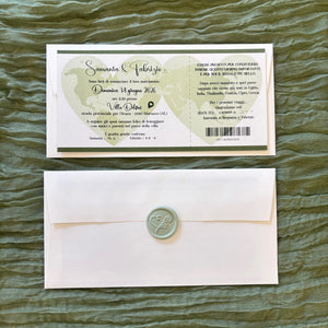 Biglietto Aereo verde