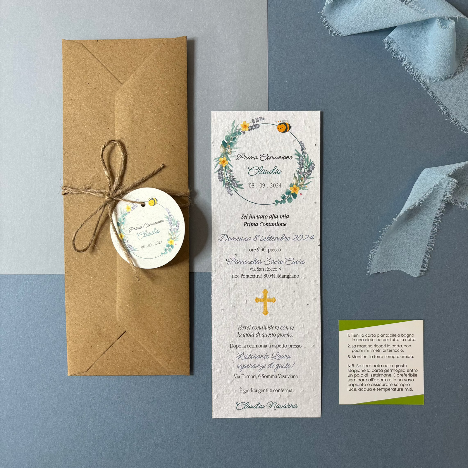 invito Prima Comunione Personalizzabile