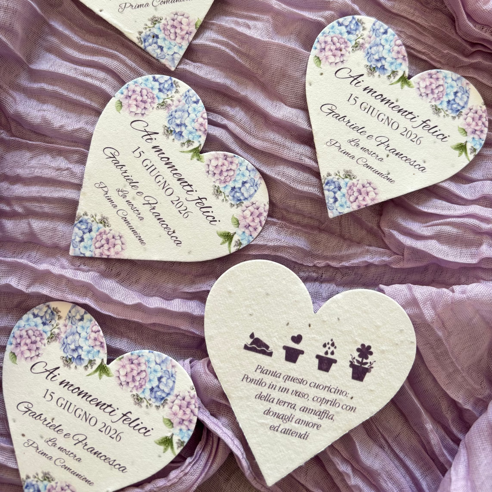 Tag Cuore Piantabile Personalizzato