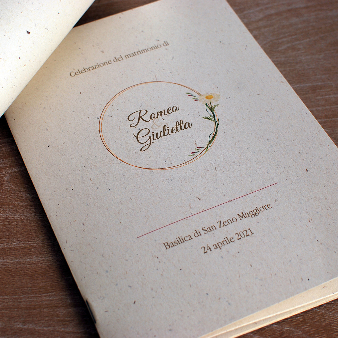 Libretto Messa Coordinato in carta ecologica