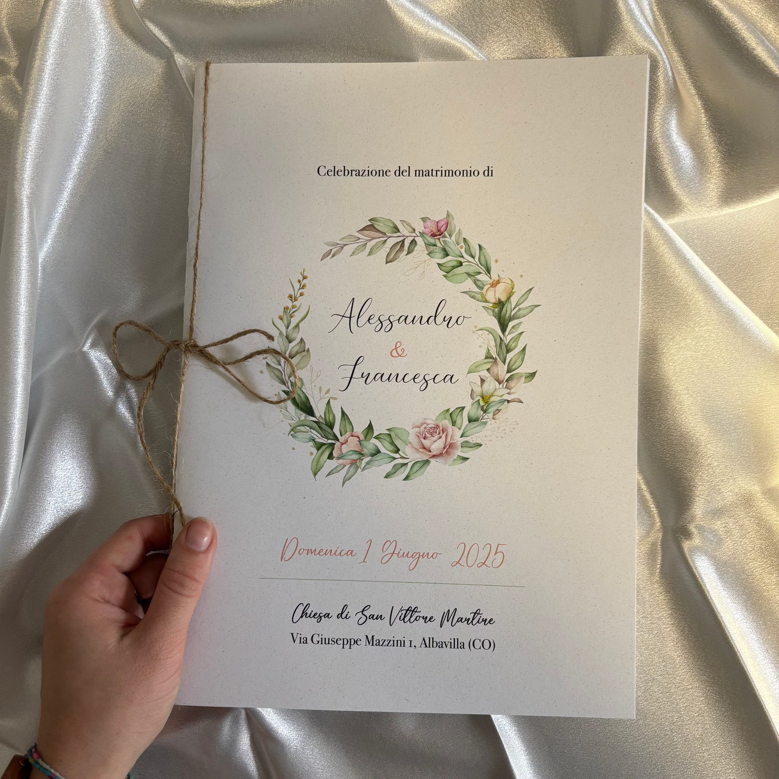 Libretto Cerimonia con fiocco