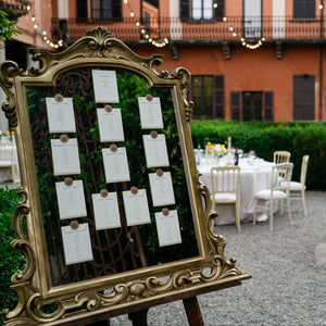 Tableau de Mariage coordinato in carta ecologica