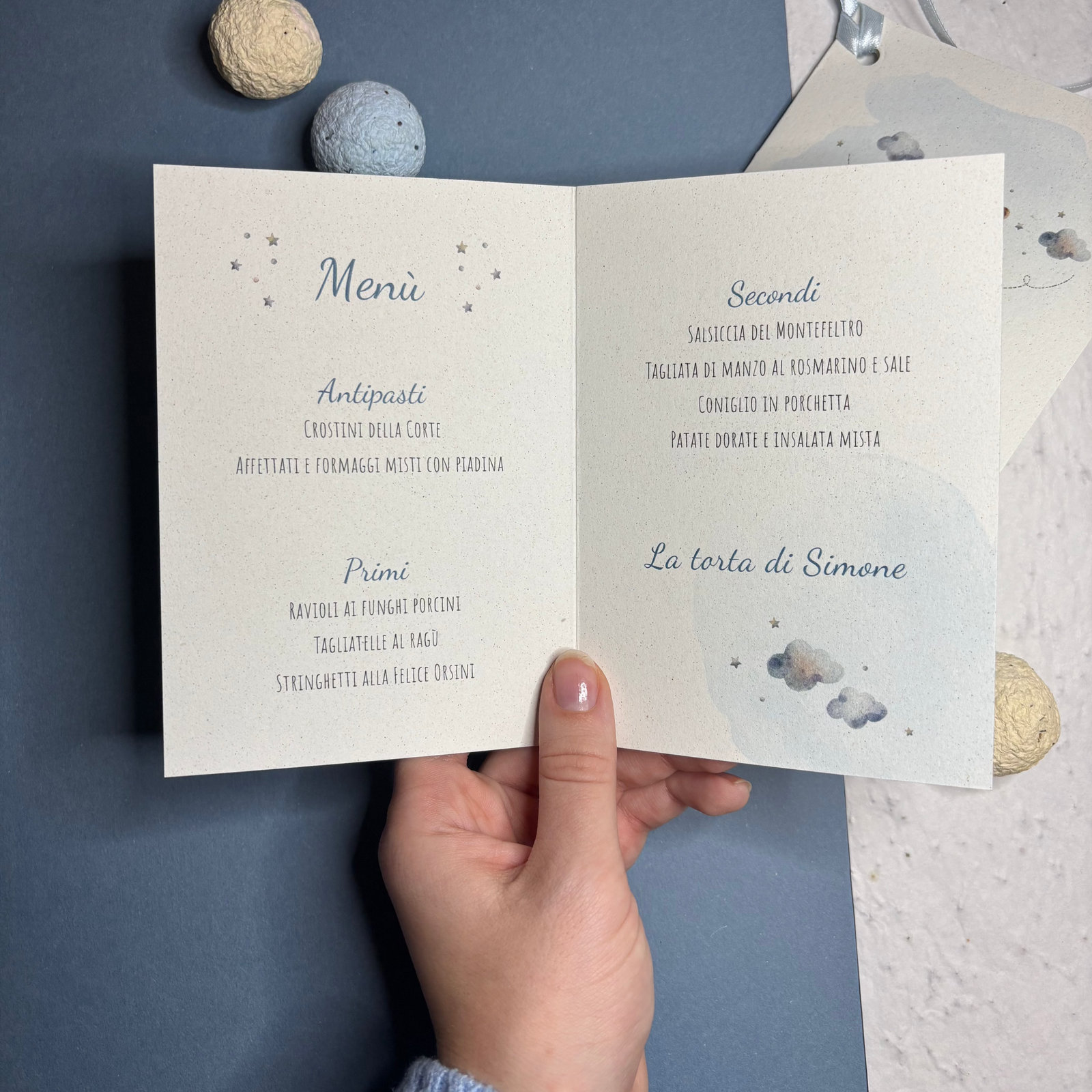 Menù a Libretto per cerimonie