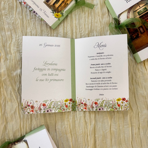 Menù a Libretto per cerimonie