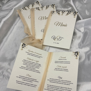Menù a Libretto per cerimonie