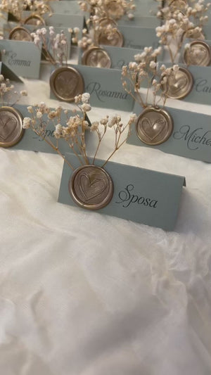 Segnaposto cavaliere ceralacca