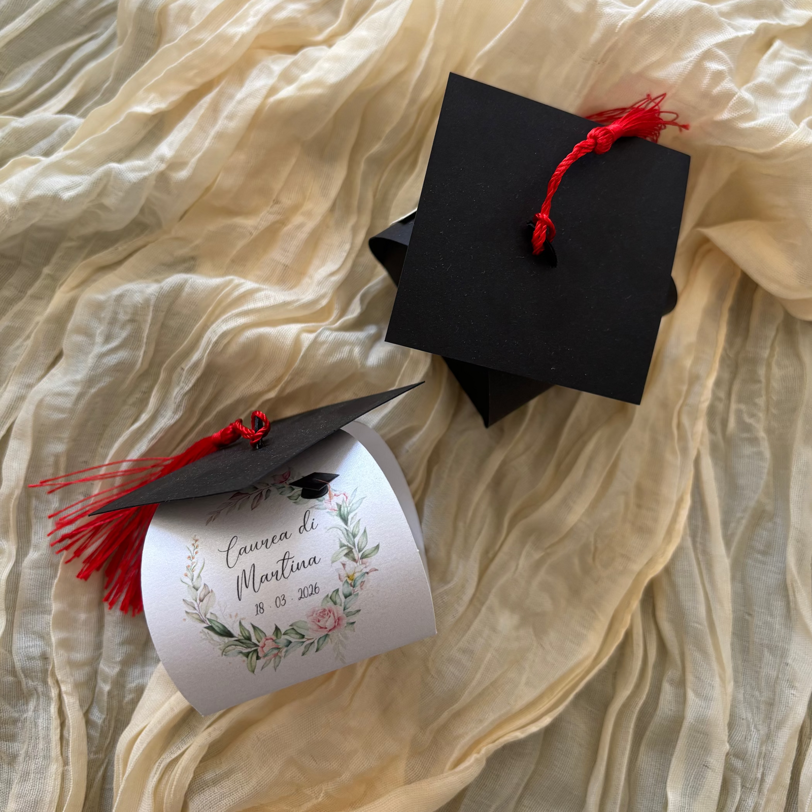 Scatolina Cappellino Bomboniera Laurea