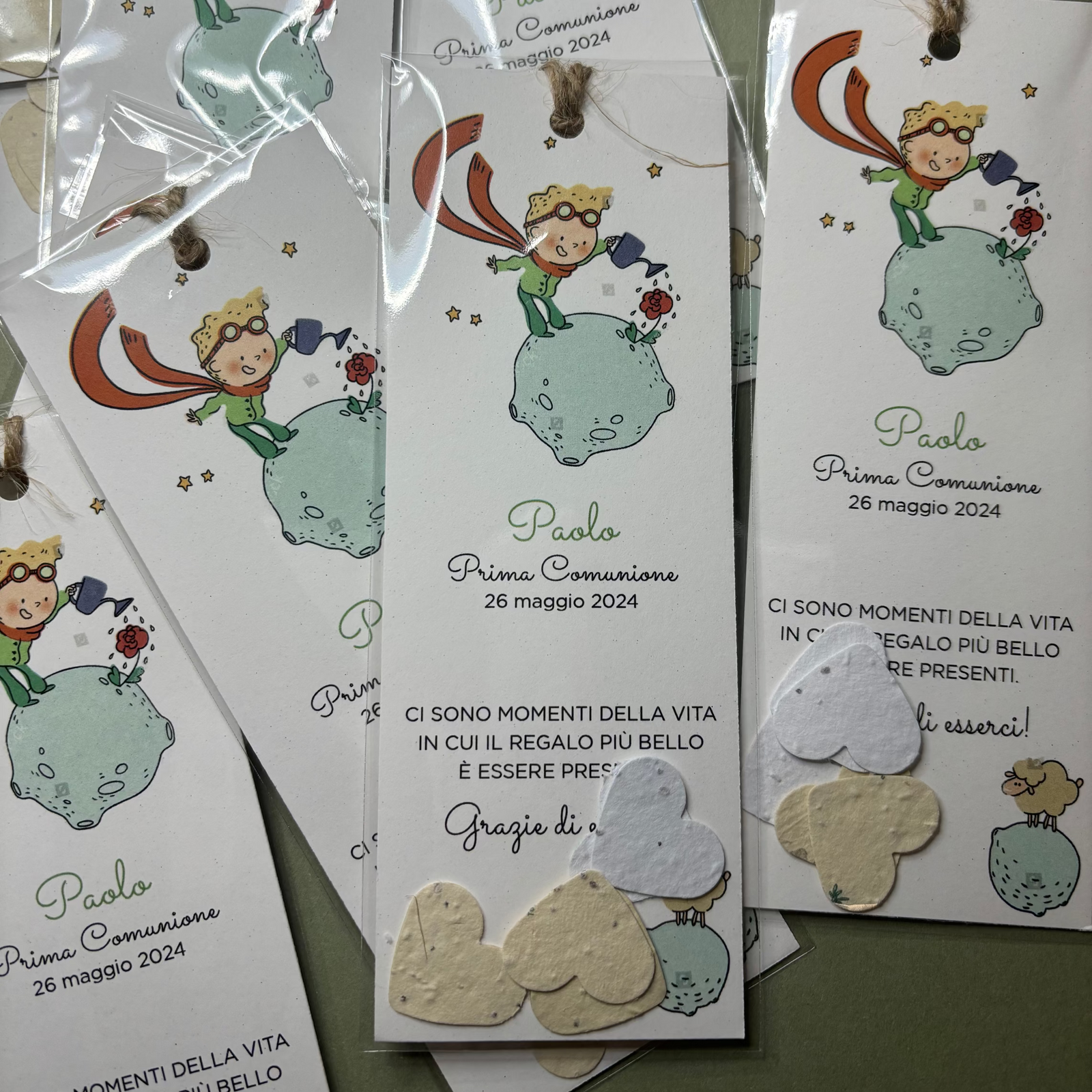 Segnalibro Cerimonia con forme Piantabil