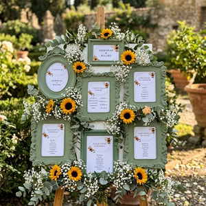 Tableau de Mariage coordinato in carta ecologica