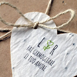 Tag Cuore Piantabile Personalizzato