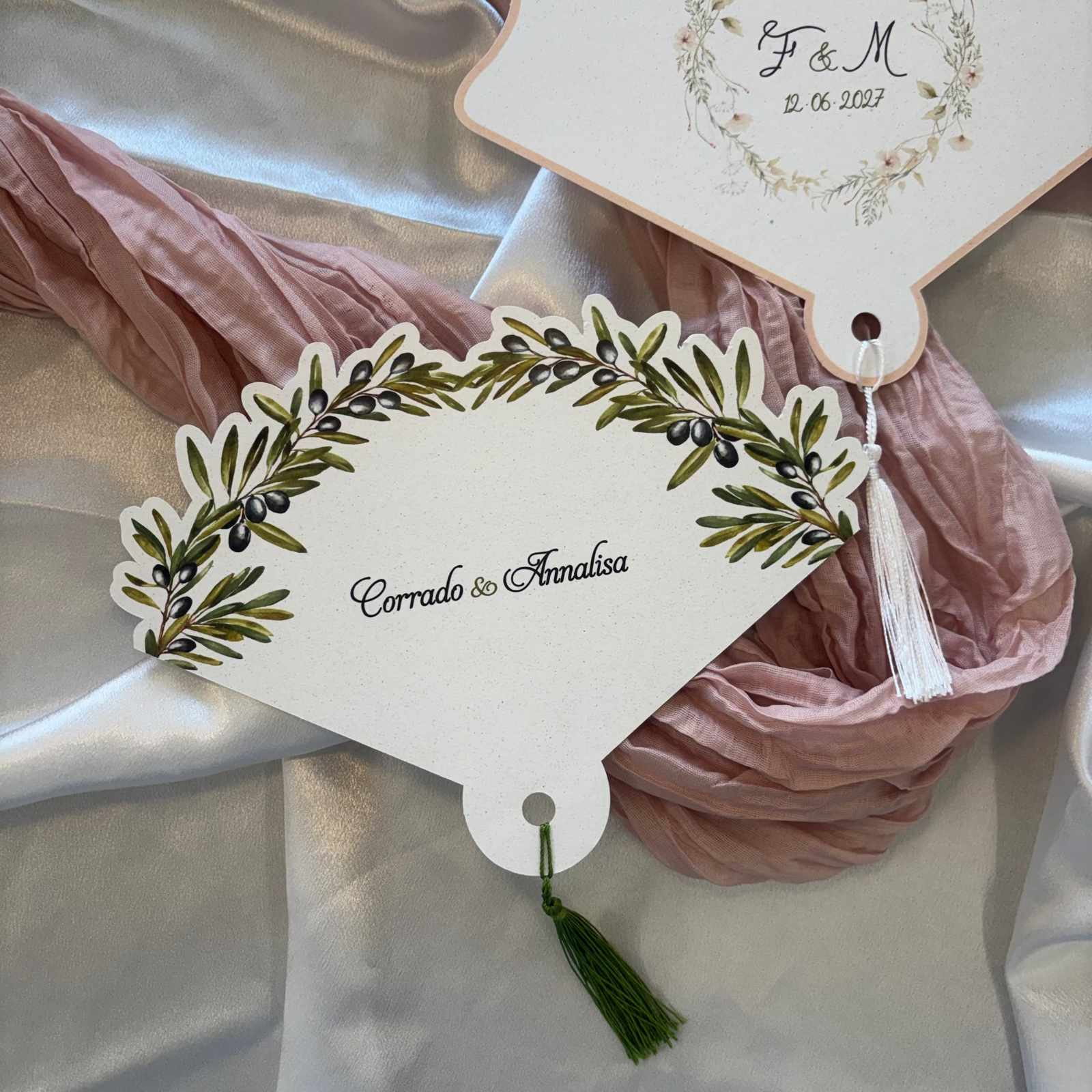 Ventaglio con taglio a vivo