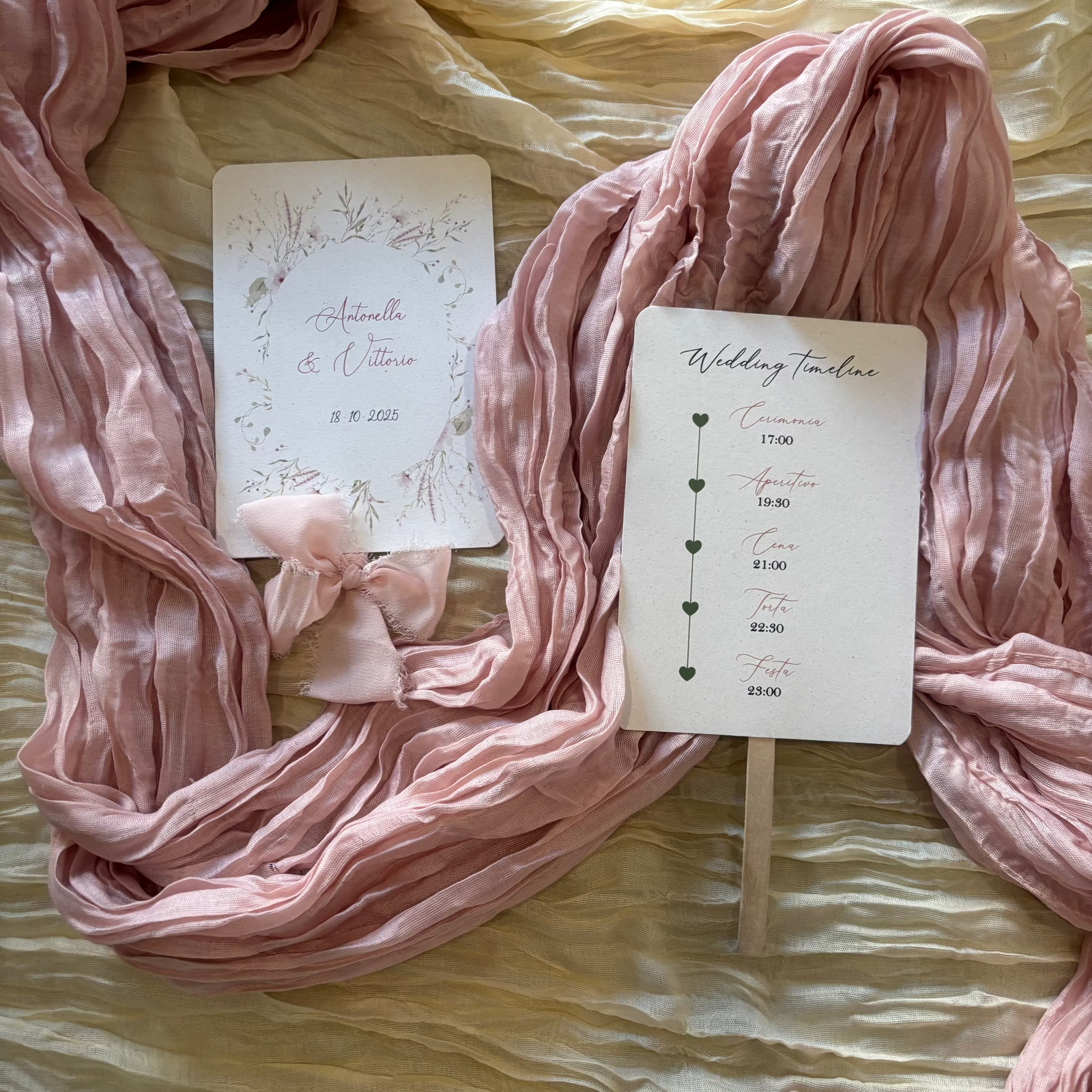 Ventaglio in carta personalizzato